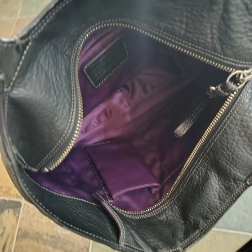 Coach Black Leather Y2K Bag